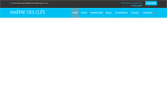 Desktop Screenshot of maitredescles.com